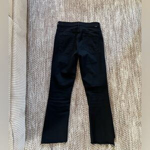 MOTHER denim black jeans cropped
